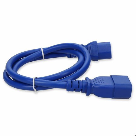 ADD-ON Addon 8Ft C14 To C13 14Awg 100-250V Blue Power Extension Cable ADD-C132C1414AWG8FTBE